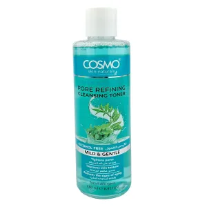 Cosmo Skin Naturals Mint & Green Tea Pore Refining Facial Cleansing Toner 250ml – (Made in Dubai)